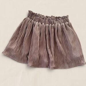 queen of sparkles purple metallic pleated skort  Sz small girls plissé shimmer